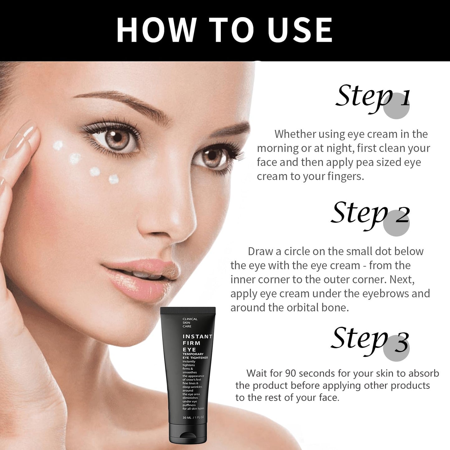 Instant Firm Eye Tightener - Instant Firm Eye Cream for Dark Circles - Celyn