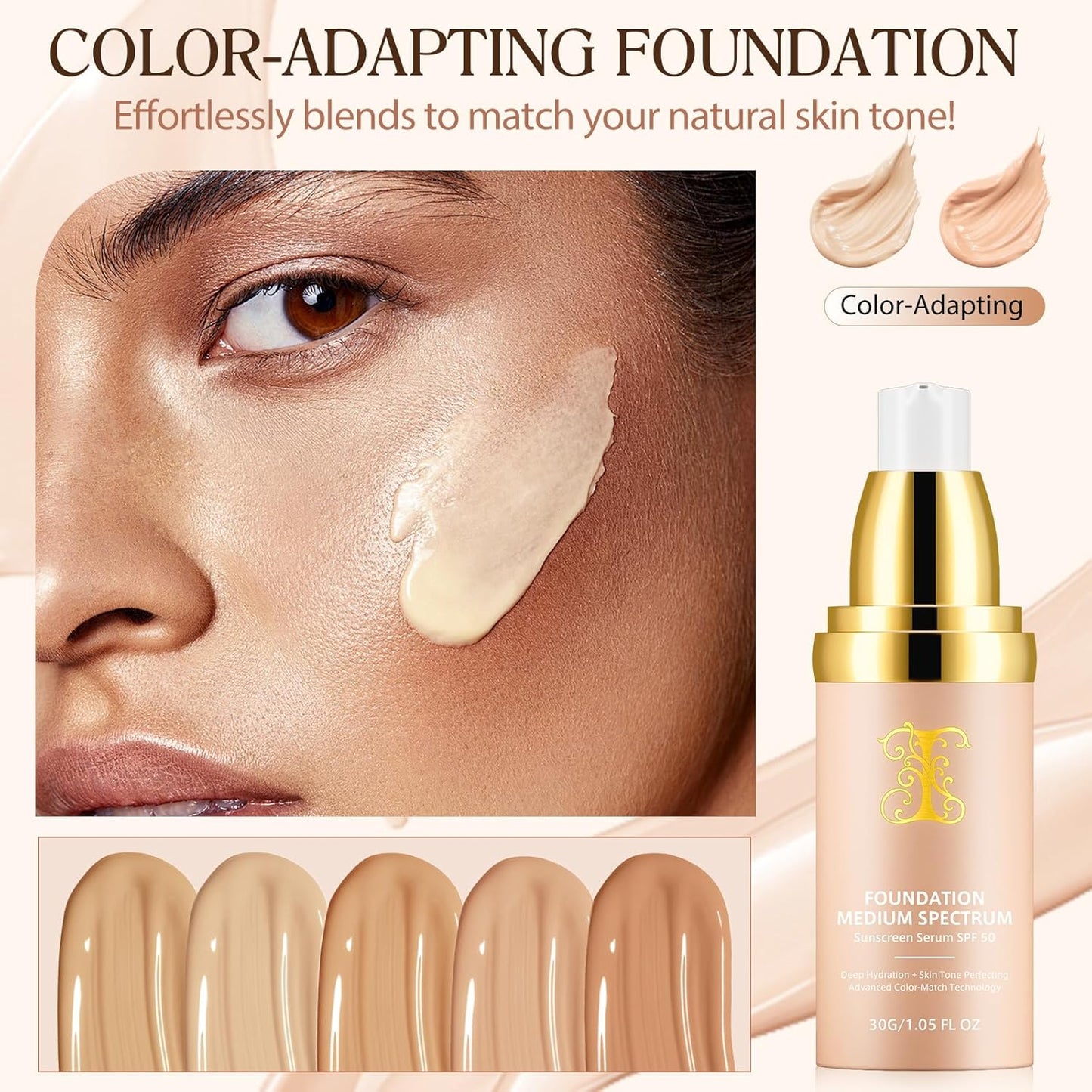 4 In 1 Spf50+Hydrating Full Coverage Concealer