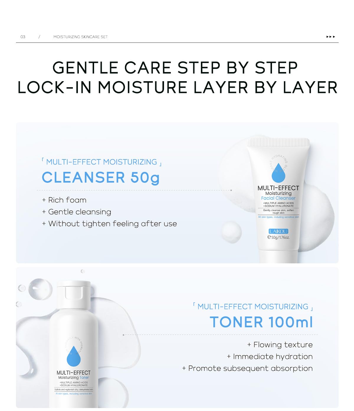 Hyaluronic Acid Hydrating Skincare Set