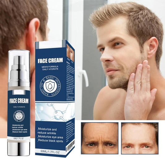 6 in 1 Moisturiser, Anti Ageing, Anti-Wrinkle & Firming Face Moisturizer for Men.